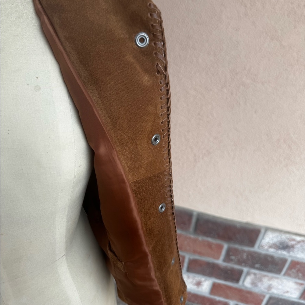 Scully Tan Suede Fringe Leather Jacket - Picture 6 of 15